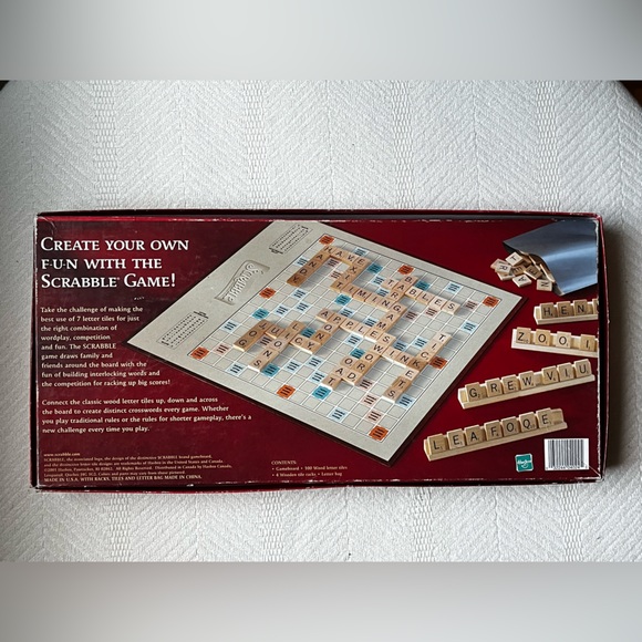 Backgammon and Scrabble Board Games Bundle - Picture 7 of 16